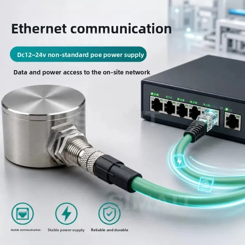 Compact 3-Axis Vibration & Temperature Sensor – Real-Time Raw Transient Acceleration Data Acquisition with Ethernet Output