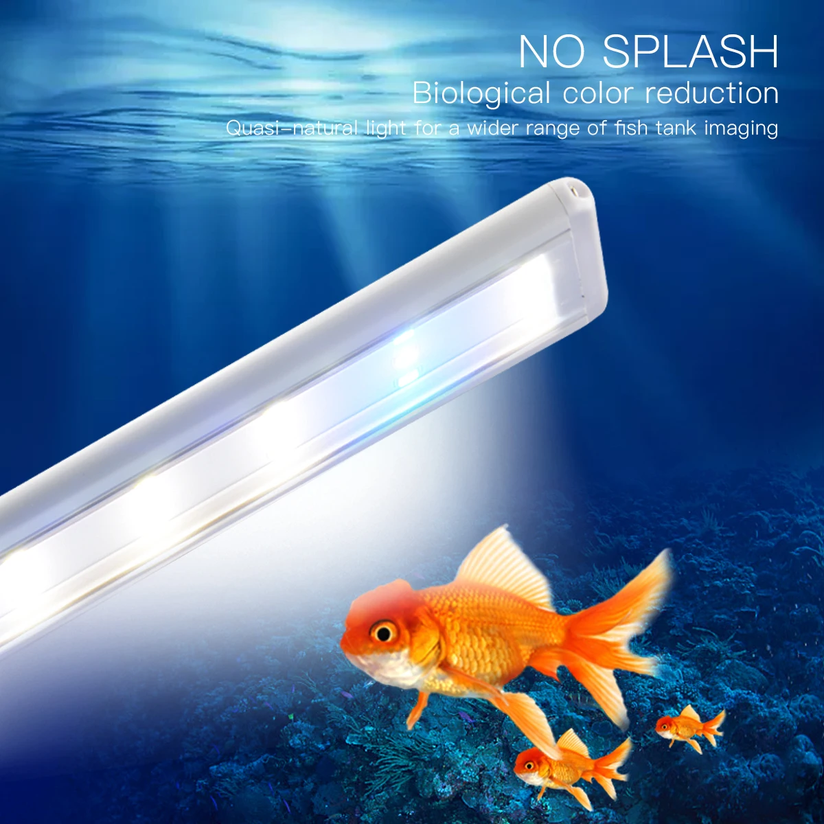 LED Aquarium Light Clip-on Fish Tank light 18/28/38/48cm Aquatic Plants Grow Light Home Aquatic Decor Lamp 220V EU Plug