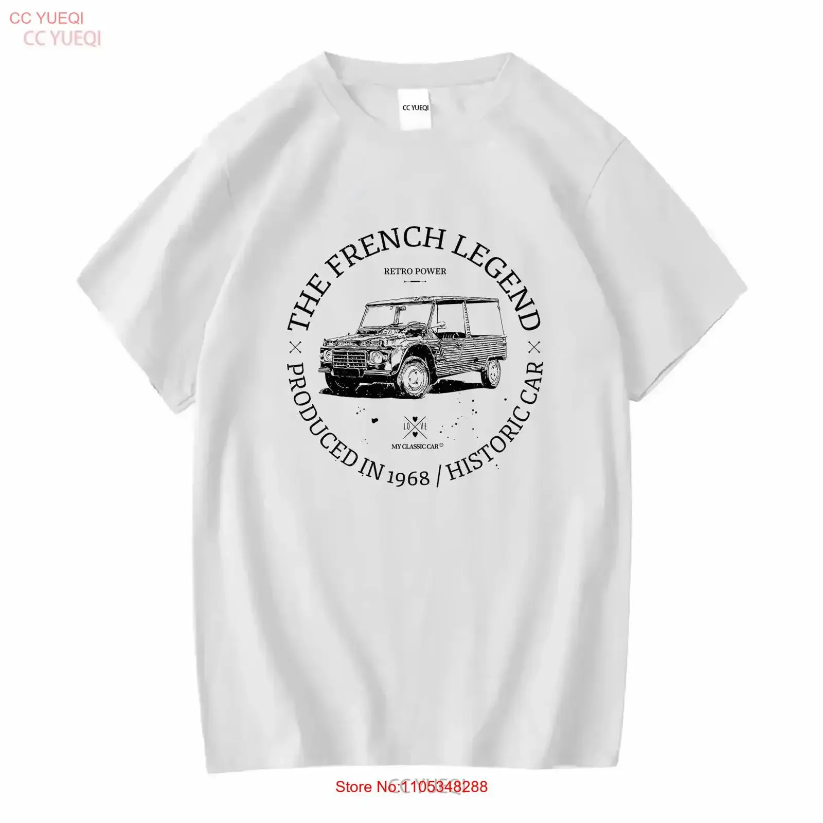 Camiseta clásica Citroën Mehari, estilo vintage, lavada, transpirable, informal, cómoda, con gráfico, a la moda, para hombre, para uso diario
