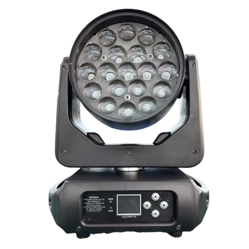 

19 15W focusing and dyeing lights, bar KTV rotating LED ambient beam of light shaking head dance table lamp