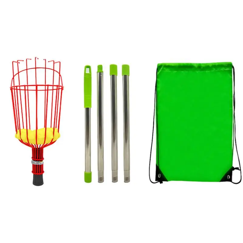 

Fruit Picker Pole With Basket Durable Light Weight Fruit Picking Tool Fruit Orange Plum Pear Peach Catcher Garden Accessories