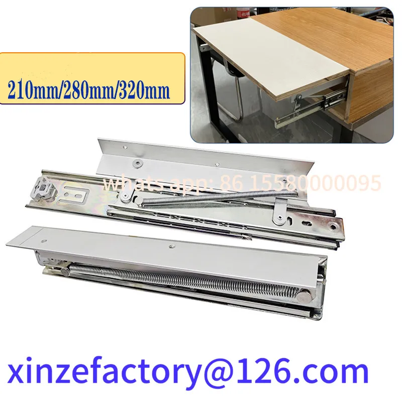 

Customizable Heavy Pull Out Pop Up Slide Rail Supporting Bracket Furniture Table Top Conceal Folding Leaf