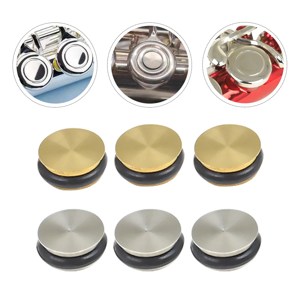 

10Pcs Flute Plugs Metal Silicone Open Hole Repair Parts Easy Install Musical Instruments Flute Plug Flutes Open Hole Plug