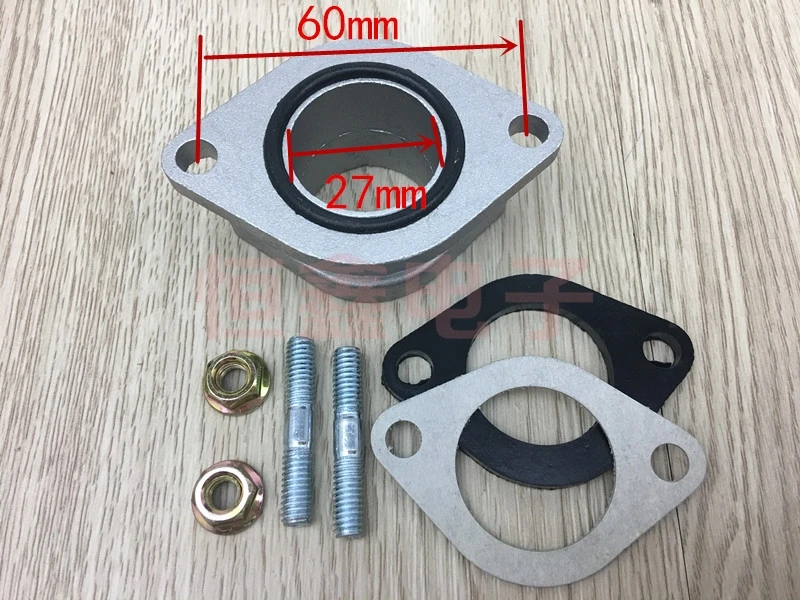 Imagem -02 - Alumínio Adaptador de Entrada Tubo Coletor para Gs125 Gn125 Cg125 Qian Jiang Rei Suzuki gs 125 gn 125 cg 125