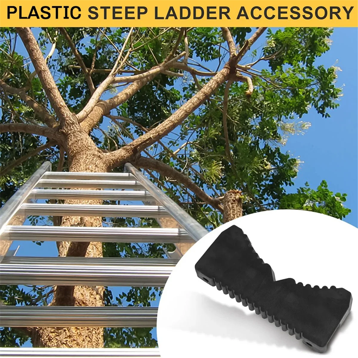 Steep Ladder Accessory Anti-Slip Ladder Stabilizer Sturdy Ladder Rail Scratch Protection - Ladder Accessory