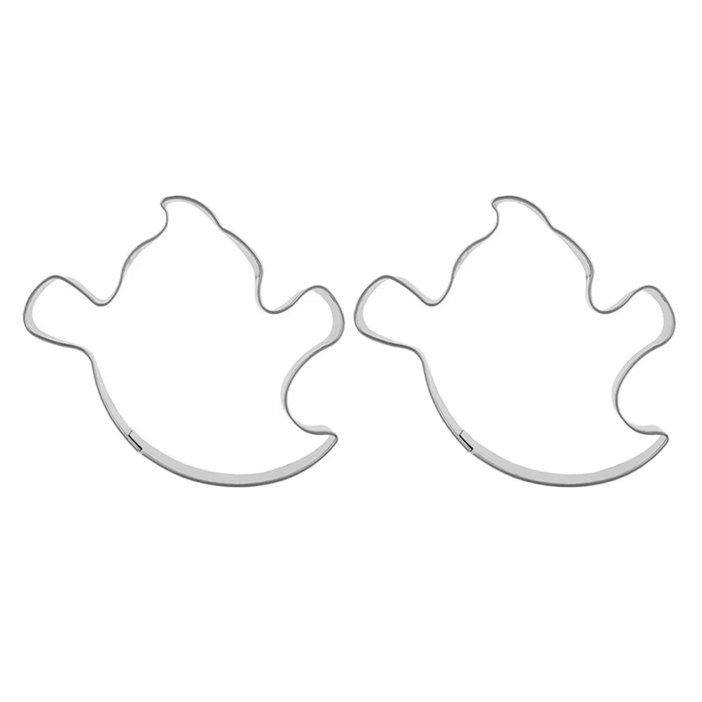 

2pcs Halloween Ghost Cookie Cutters Stainless Steel Diy Biscuit Mold Baking Tools For Cookies Fondant Ceramics Crafts Soap