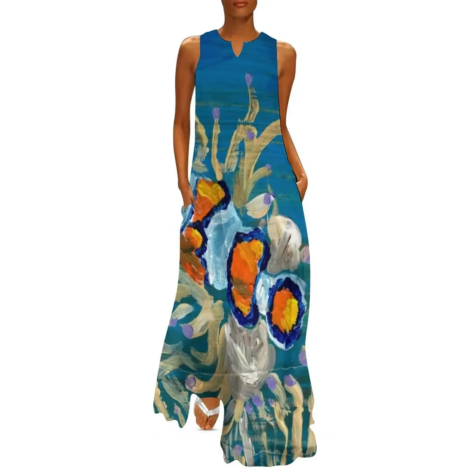 

Clownfish and Friends Long Dress evening dress women long dress women Women's dresses women's summer clothing 2025