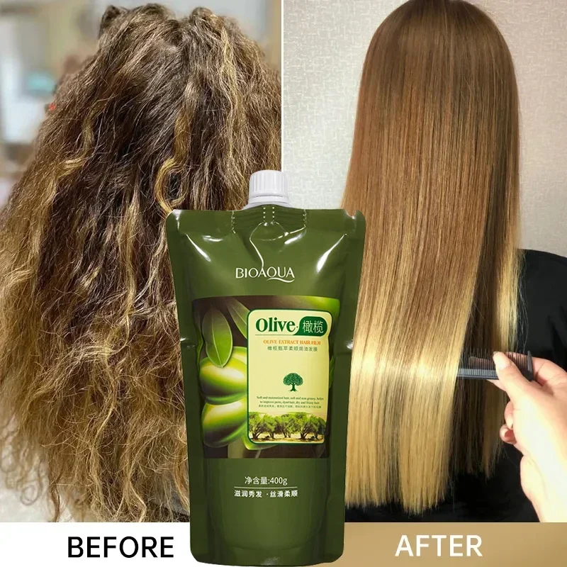 

400g Wig Care Moisturizing Olive Essential Oil Conditioner Baked Ointment Hair Masks Repair Damaged Frizz Hair Treatment