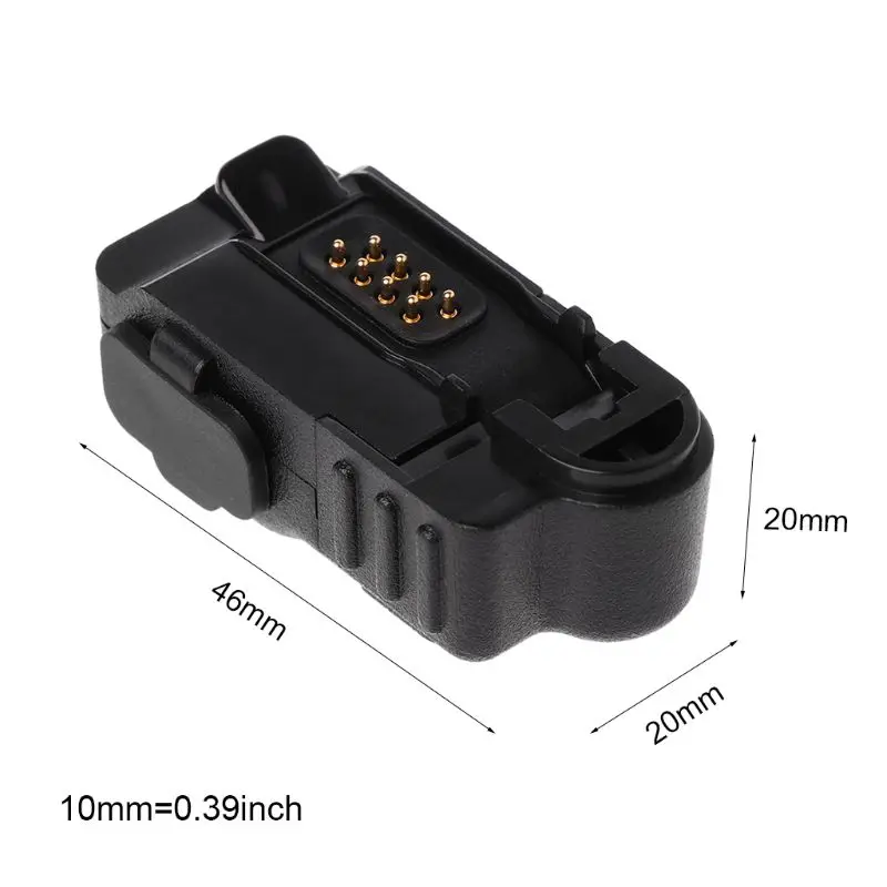 Audio Adapter złącze dla Motorola XiR P6600 P6628 XPR3500 DEP550 MTP3550 MTP3500 MTP3250 MTP3100 MTP3200 Walkie Walkie talkie