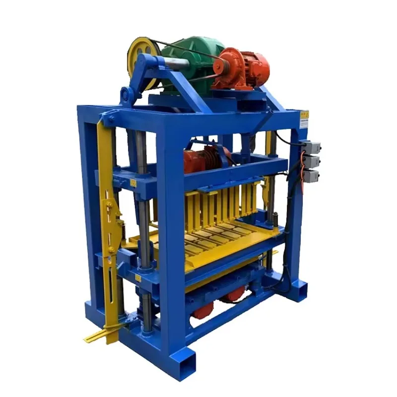 QT4-40 Hollow Block Machine Diesel Building Block Machines Making Egg Layer Brick Making Machine