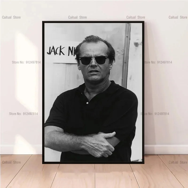 Movie Star The Shining Jack Nicholson Smoking Cigar Canvas Painting Poster Prints Wall Picture Art Living Home Room Bar Decor