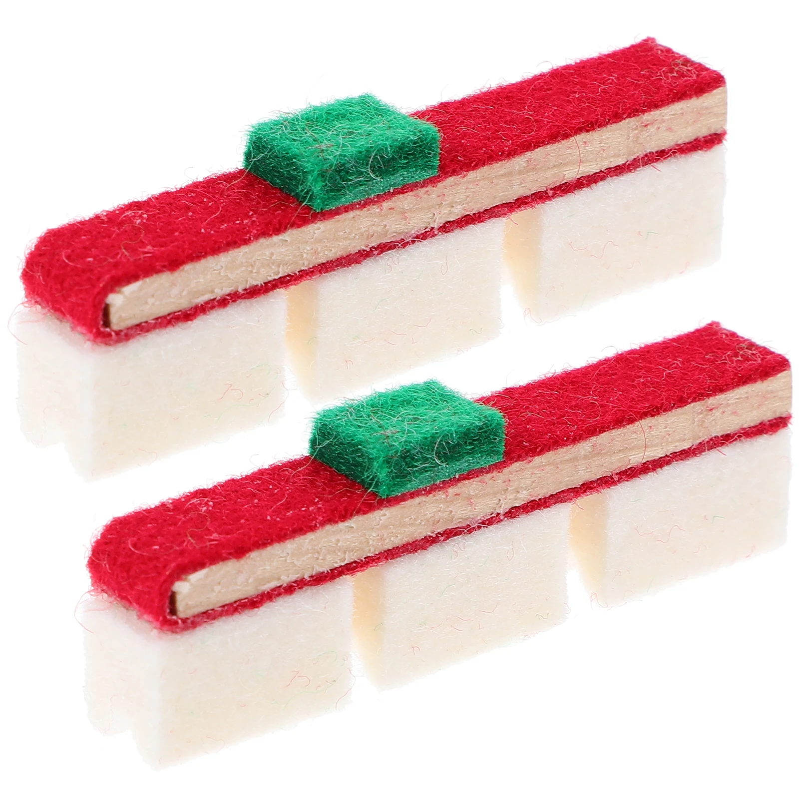 

2 PCS Wool Felt Wood Block Upright Piano Maintenance Tool Silent Keyboard Accessories Triangular Felt