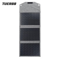 TUERBB SP-B21 12V 30W Max Solar Panel Mini Foldable Waterproof Sun Power USB QC 3.0 Charger for Hiking Camping Mobile Phones