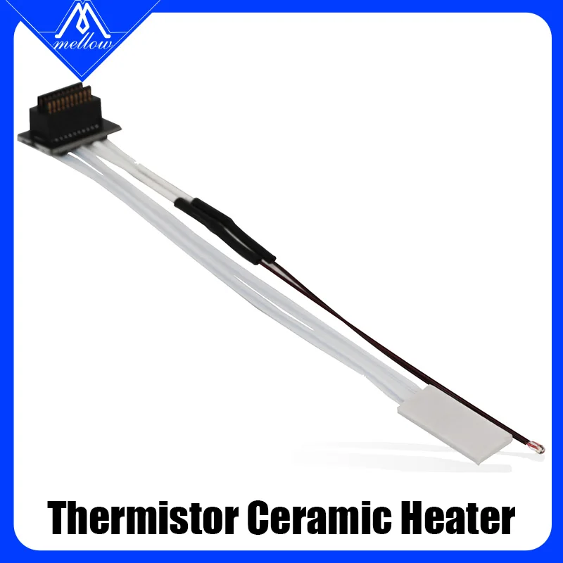 

Mellow 1PCS P1P P1S Bambu Lab 24V 82W Ceramic Cartridge Heater&100K NTC 3950 Thermistor For TZ Hotend 3D Printer
