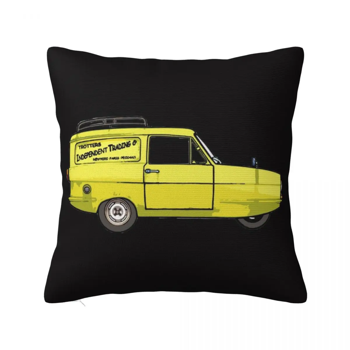 The famous three wheeled van Throw Pillow Luxury Living Room Decorative Cushions Embroidered Cushion Cover