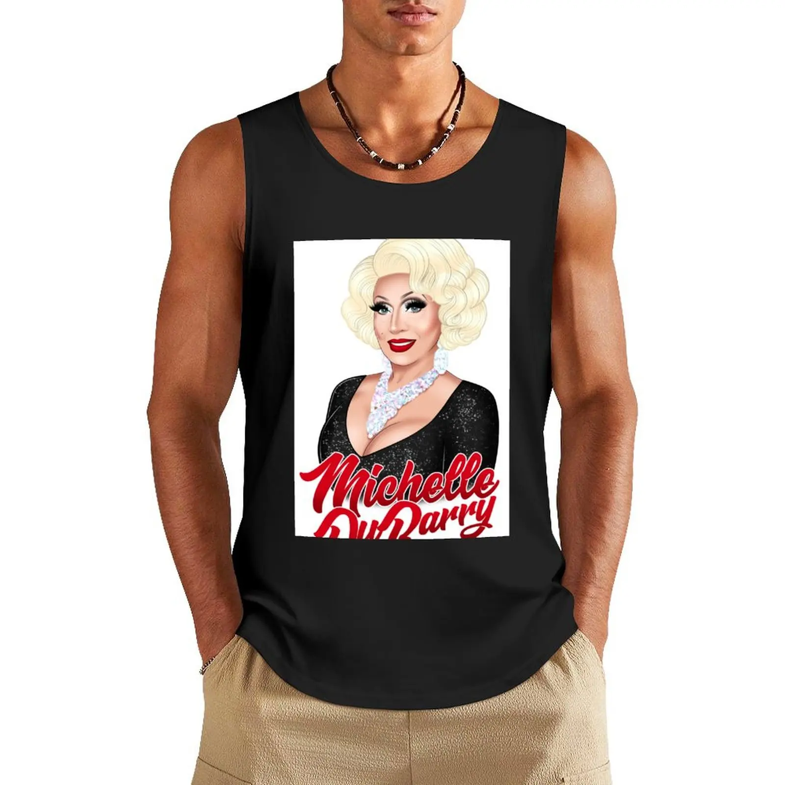 

Michelle DuBarry Tank Top Men's gym articles sleeveless man shirts Sleeveless top