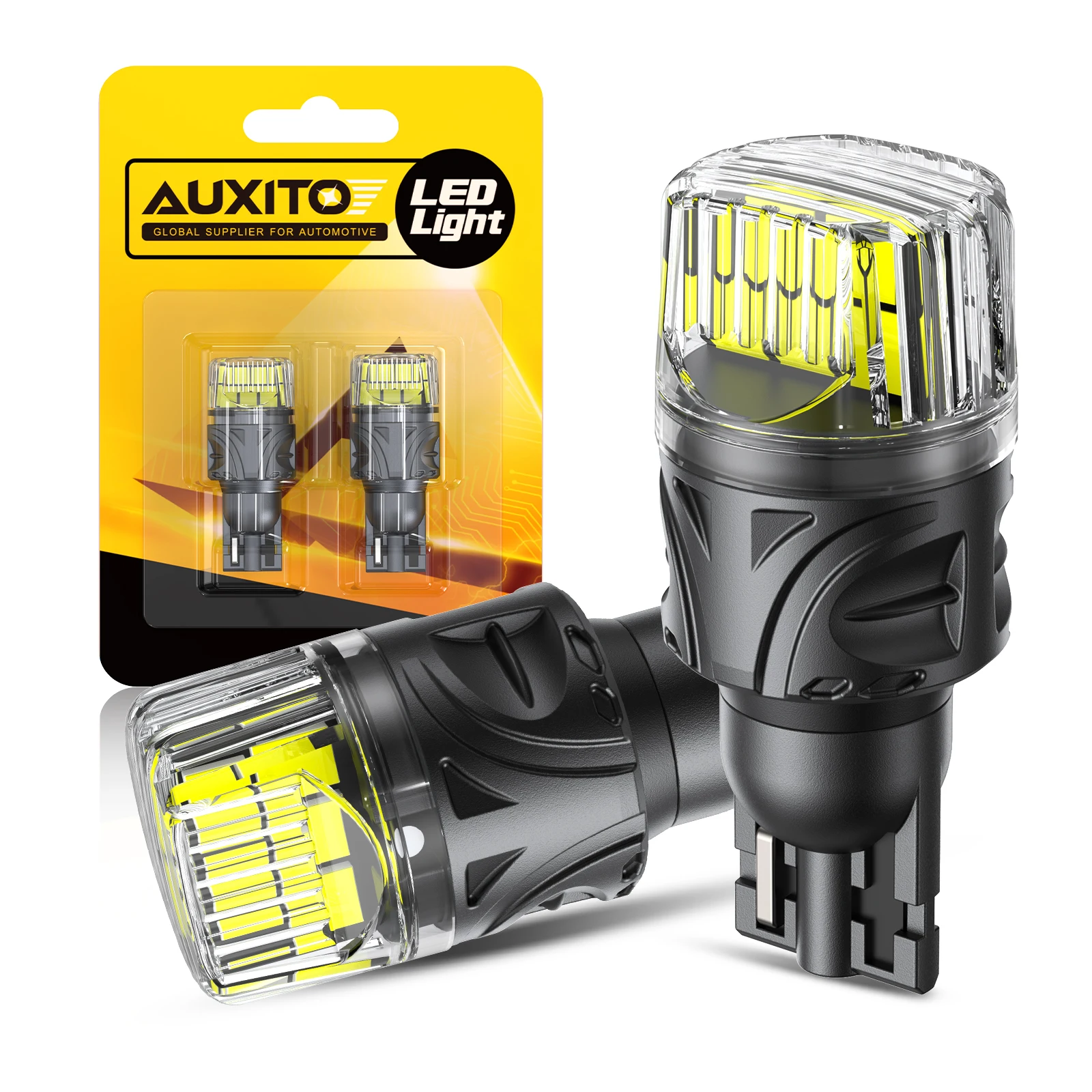 

AUXITO 2 шт. W16W T15 светодиодные фонари заднего хода белый желтый Canbus для автомобиля резервные фонари задние стоп-сигналы супер яркий мини-размер 12 В