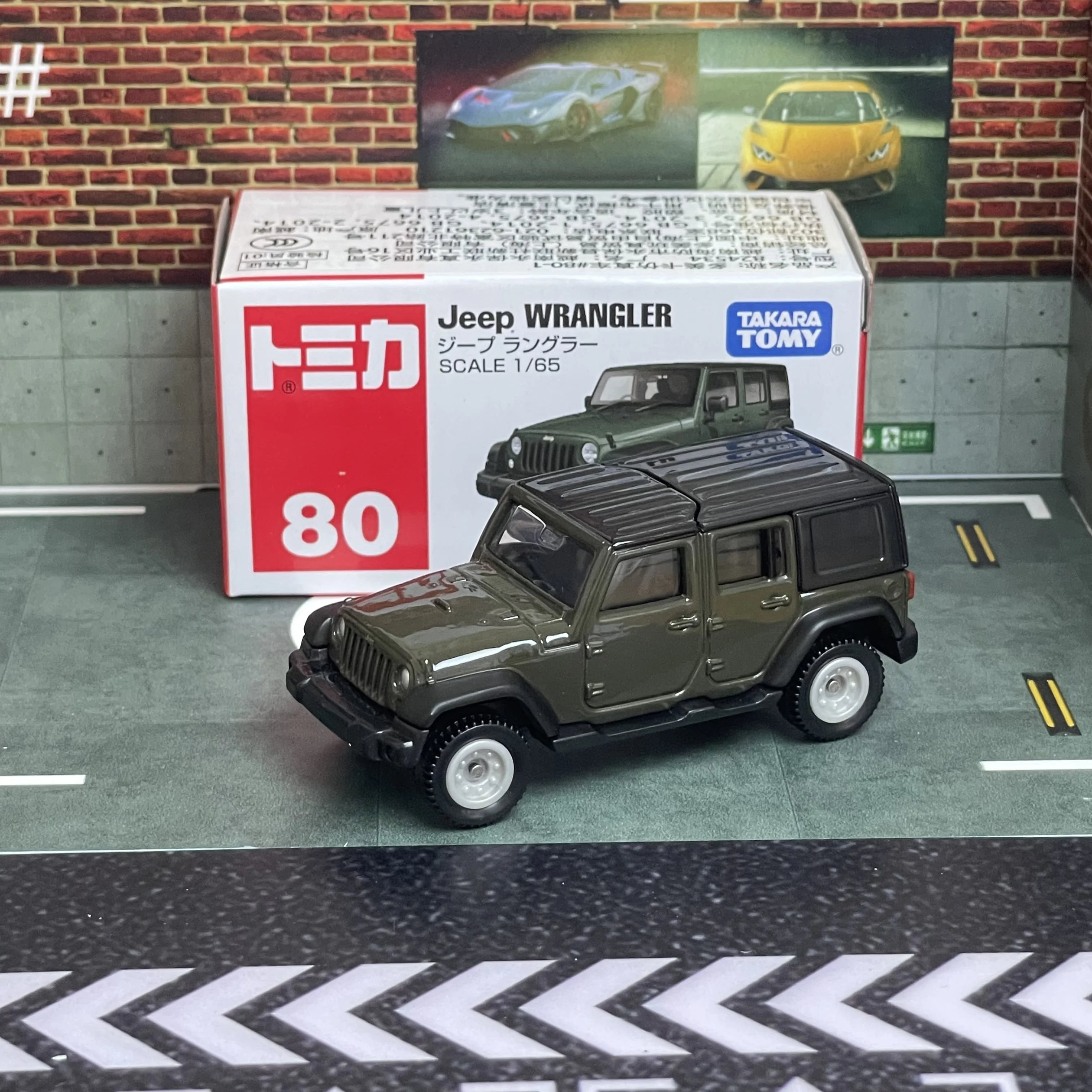 Takara Tomy Tomica No.80 Jeep Wrangler Casting Static Alloy Car Vehicle Diecast Metal Mode Collection Display Boy Toy Gift