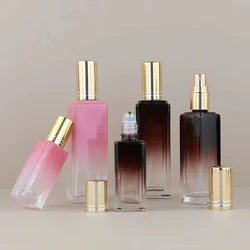 5ml 10ml 15ml 30ml Metal Roller Refillable Bottle Essential Oils Roll-on Glass Perfume Spray Bottles Empty Cosmetics Container