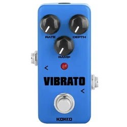 KOKKO Vibrato Mini Tremolo Electric Guitar Effect Pedal FVB2 True Bypass Effect Full Metal Shell Guitar Pedal Guitar Accessories