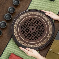 Natural Bamboo Tea Table Tray High Quality Chinese Tea Tray Tea Set Board Drainage Water Storage Tea Board Kitchen Accessories