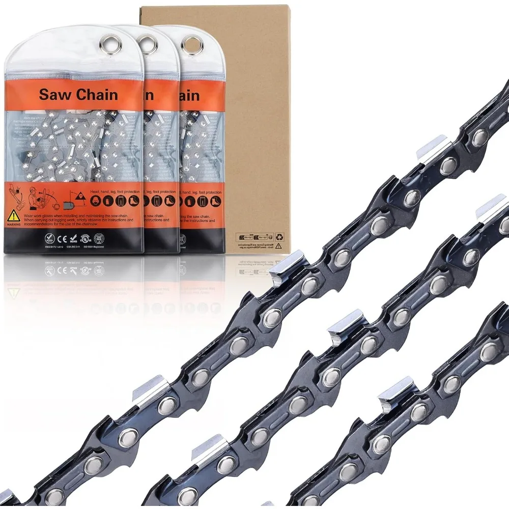 

Комплект из 3 цепей для бензопилы 18 дюймов, шаг 325, калибр 0.50, 72 приводных звена, замена для моделей 435, 440, 445, 450, 543XP, 545