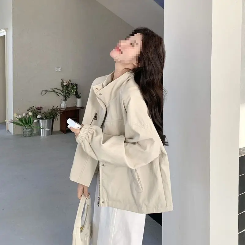 Bomber Jackets Custom Design Womens Winter Faux Fur Snap-Button Preppy Girlish Embroidery Comfortable Softshell Feminine Cozy OL