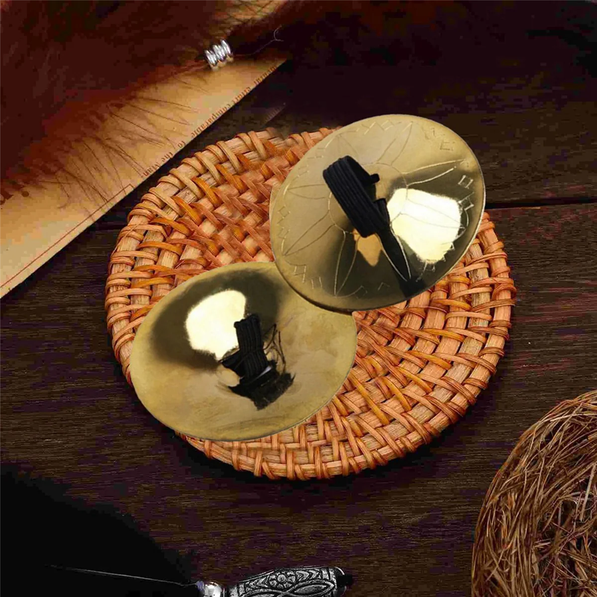 A71P 8 Buah Simbal Jari Tembaga, Simbal Jari Kecil untuk Tari Perut, Simbal Jari Peralatan Musik