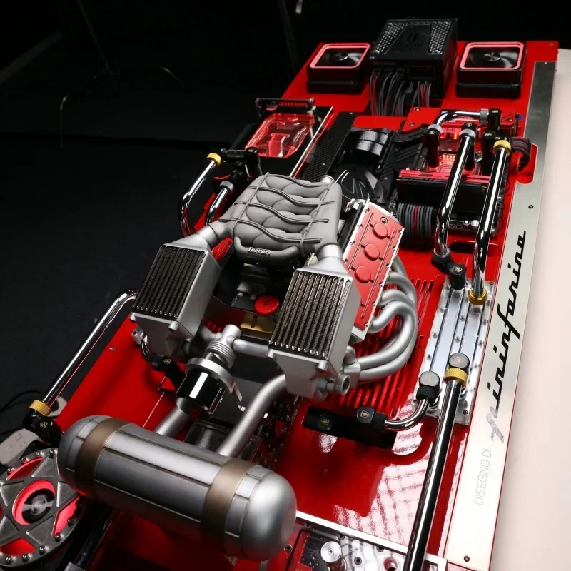 Water-cooled tablet wall-mounted computer desktop host