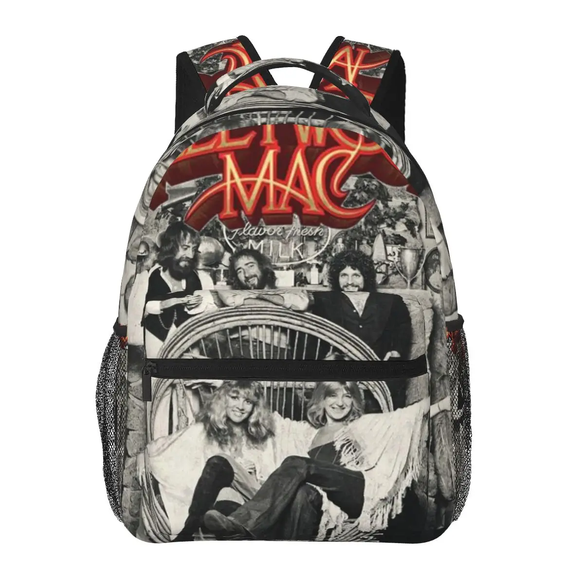 

Fleetwood Mac Rumours Graphic Student Backpack School Bag Hiking Travel Daypack for Men Women Fashion Bookbag Shoulder Bags