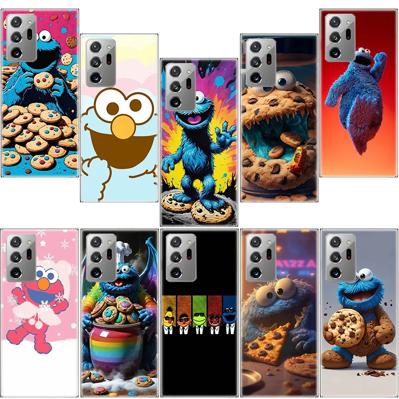 Funny Cookie M-Monster Phone Case For Samsung Galaxy S25 Edge S24 S23 FE S22 Ultra S21+ S20 S10 Plus Cover Capa Soft