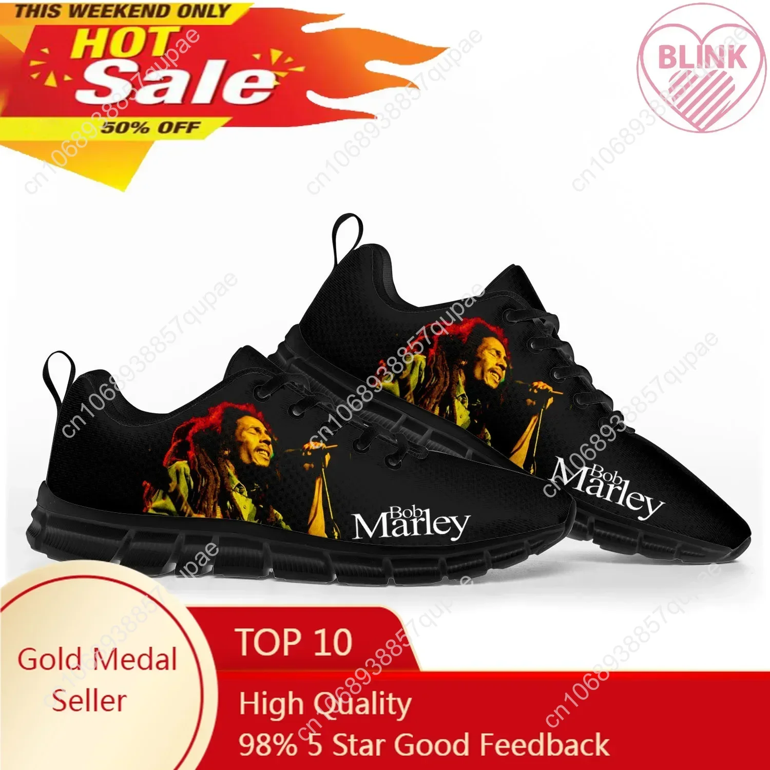 

Reggae Rock Music Star Bob Marley Sports Shoes Mens Womens Teenager Sneakers Custom High Quality Couple Shoes