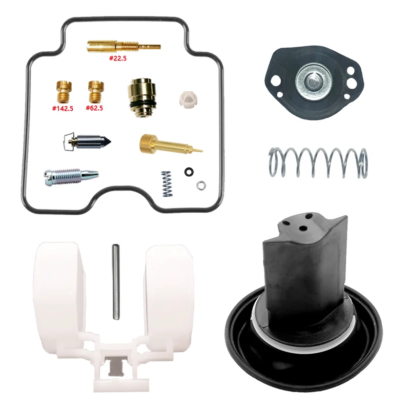 KAWASAKI KLX400R KLX400SR 2003-2004 Carburetor Repair Kit KLX400 A/B Float & Diaphragm Off Road Parts