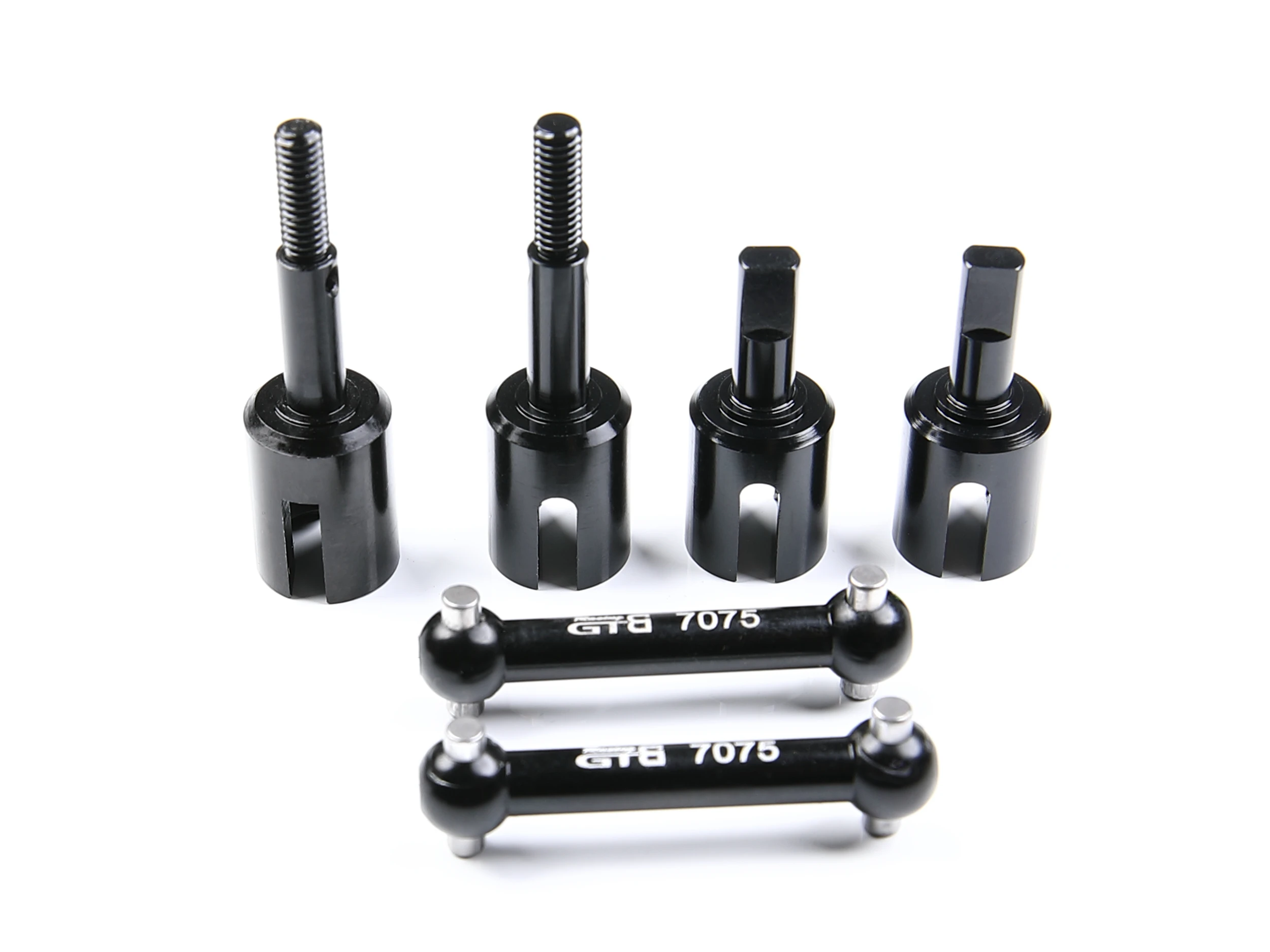 GTBRacing Hochfester, harter Stahl 7075 Vorder- und Hinterachskupplung für 1/10 RC-Auto Tamiya TT01 Upgrade-Teil – Detail 4