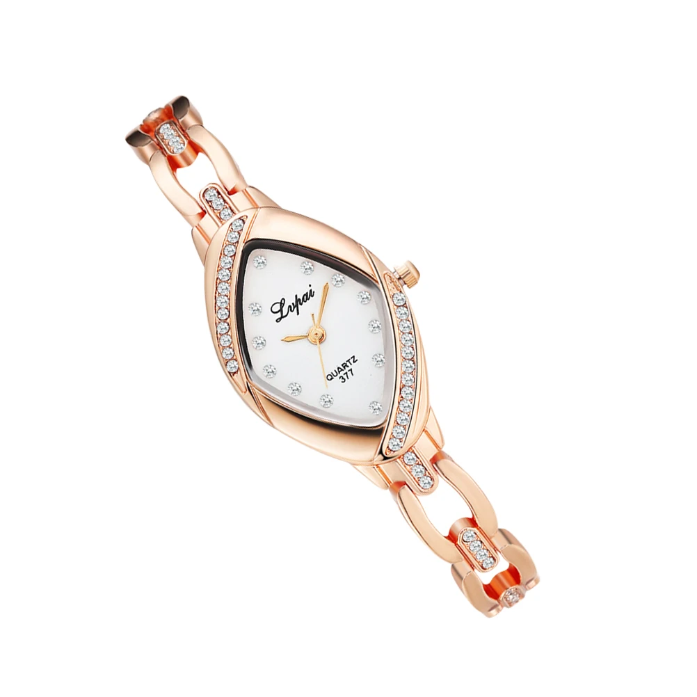 

Diamond Bracelet Women Quartz Dainty Rhinestones Rose Fashion Elegant Gifts Christmas Women Quartz Watch Valentine