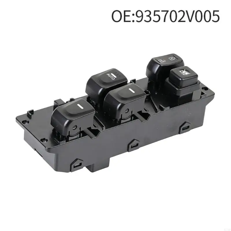 M76E Kfz-Türfenster-Steuerschalter-Baugruppe 93570-2V005, schwarze Gehäuseeinheit für die Reparatur von Fahrzeugtüren, einzelner – Detail 6