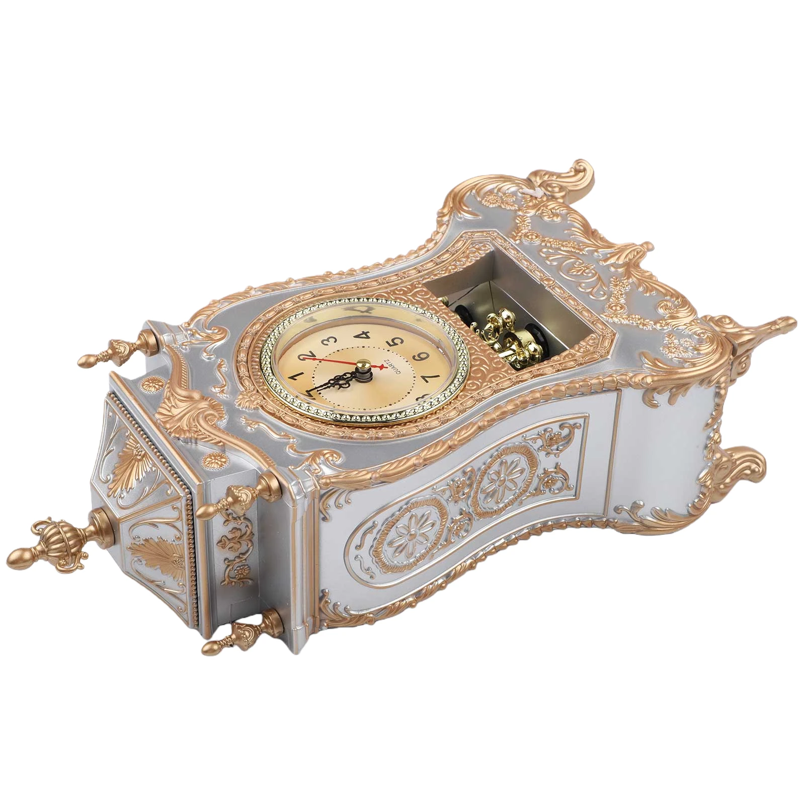 Antique Style Clock Musical Decorative Clock Decorative Clock Versatile Home Decoration 12 Melodies Chime Feature For Cafes