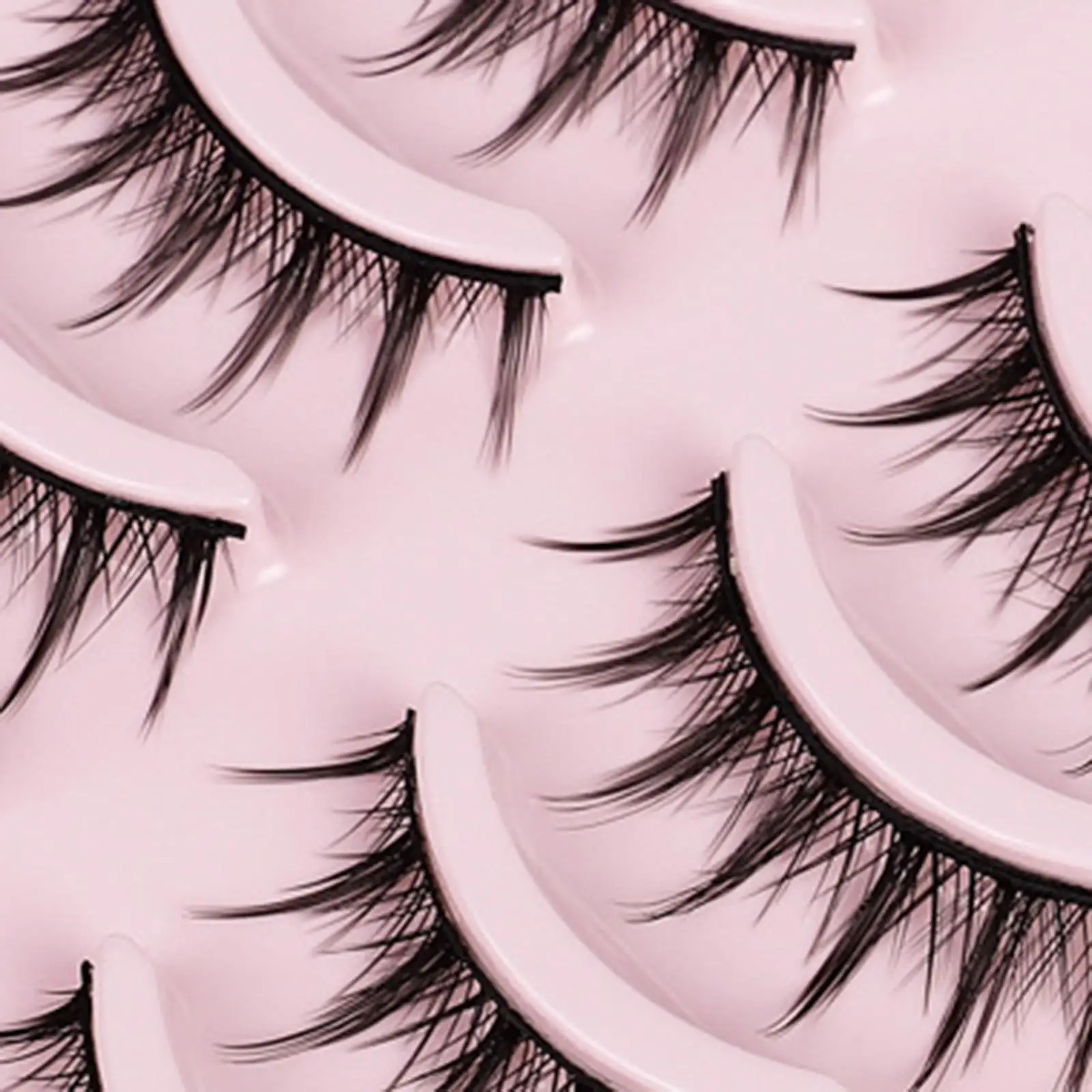 Manga False Eyelashes Faux Eyelash Pack 10x for Graduation Shows Cosplay