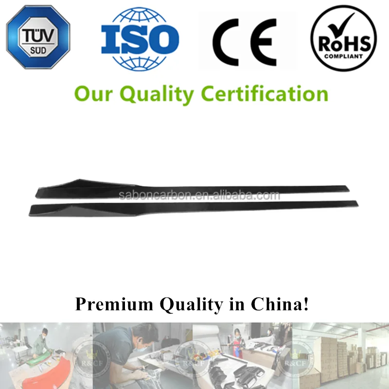 MTC Style Lightweight Carbon Fiber Universal Side Skirts Extensions for F87 M2 M2C 2016-2022