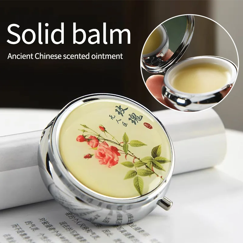 

Бальзам для ароматерапии из черного дерева, гардении, традиционные твердые духи, женские стойкие ароматы, портативные духи карманного размера