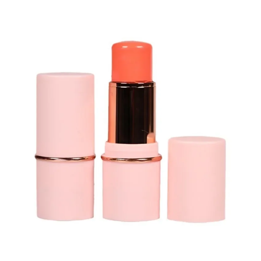 Fard Stick con etichetta privata a 11 colori, logo personalizzato, pigmento, resa cromatica impermeabile a lunga durata, trucco opaco, confezione rosa