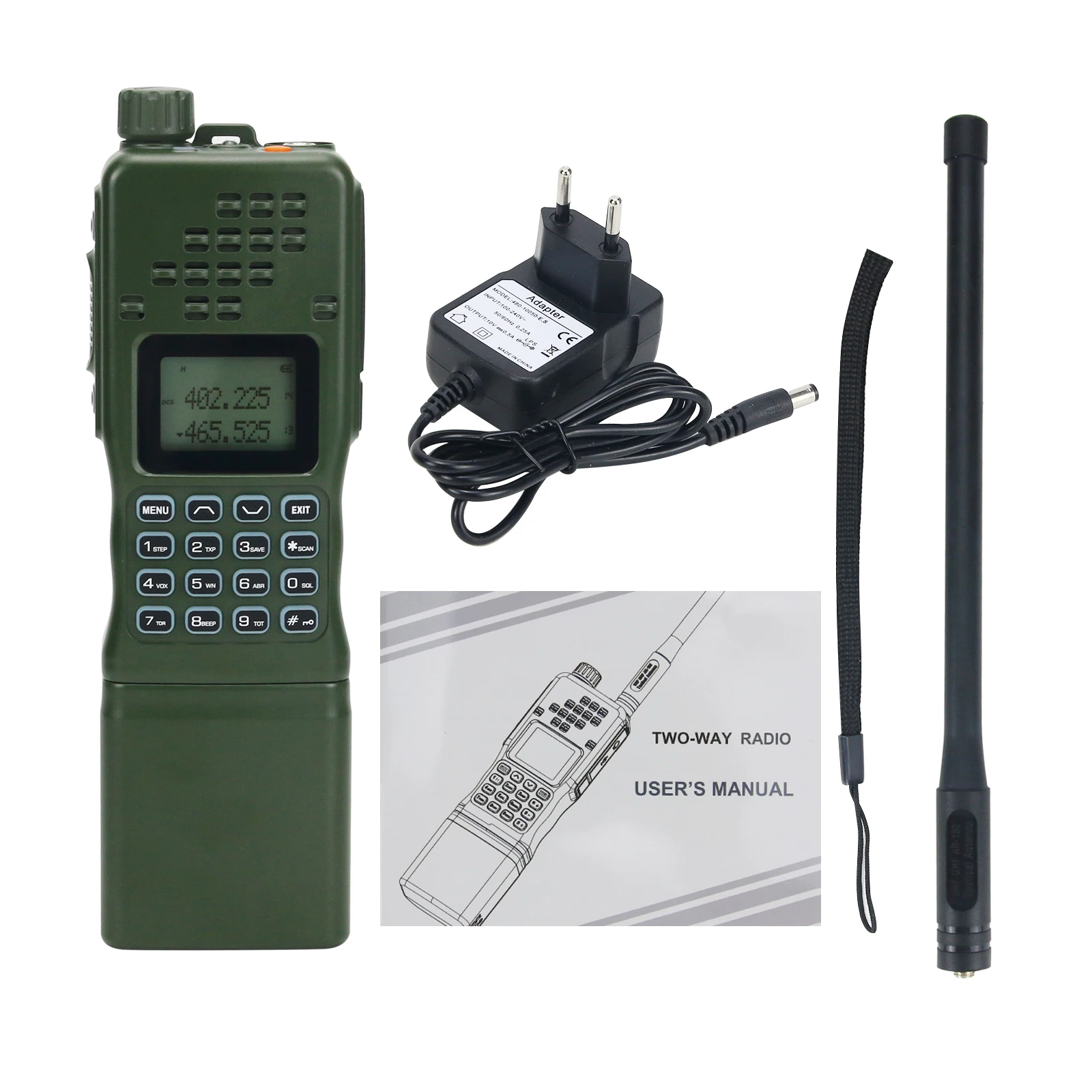 

HamGeek AR-152 15W FM VHF UHF Dual Band Transceiver Radio Outdoor Walkie Talkie Handheld Transceiver with Flashlight