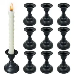 Candle Holder Base Retro Appearance Decorative Iron Candle Display Stand Dining Table Candle Holder Ornament