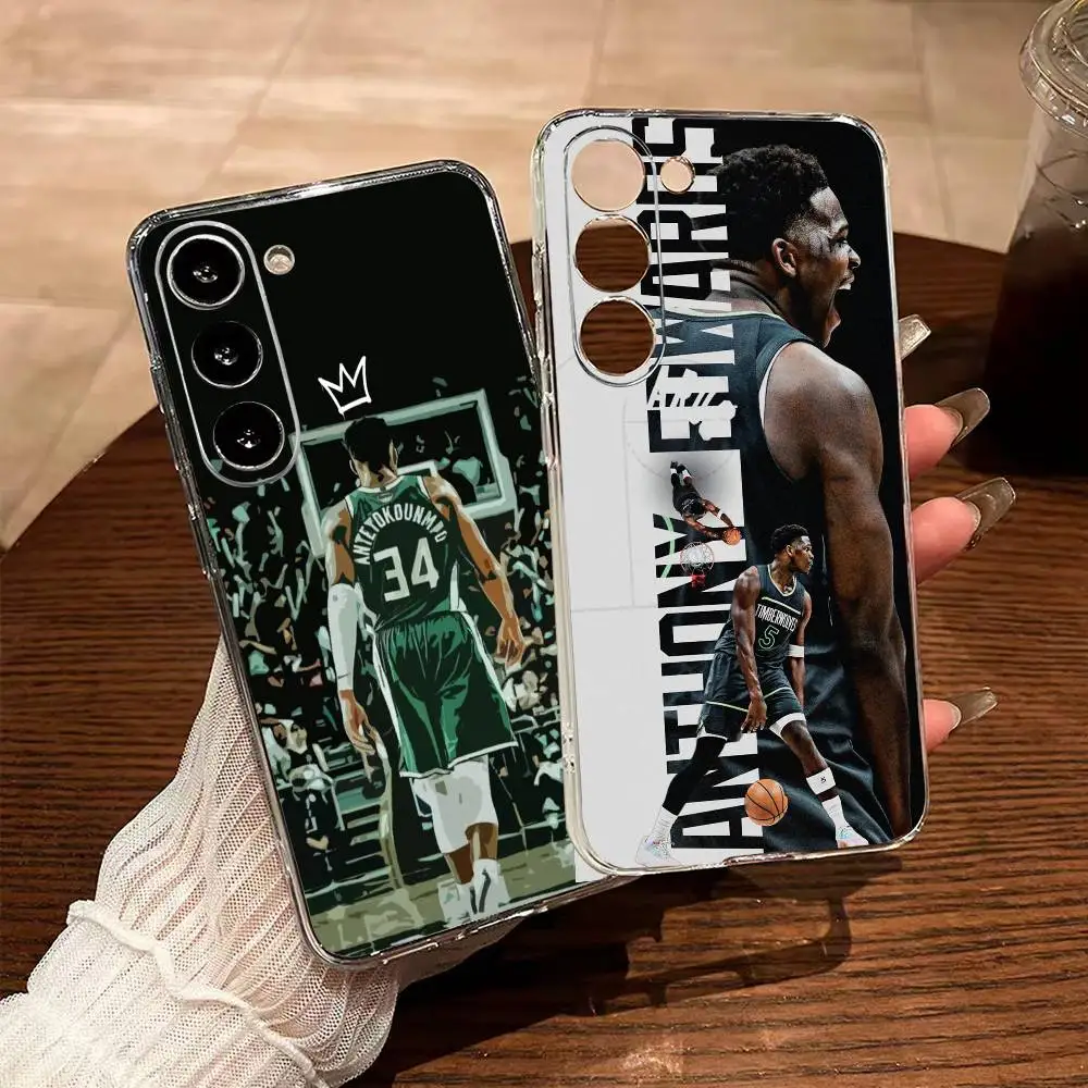 Basketball Giannis Antetokounmpo 34  Transparent Phone Case for Samsung A10 12 20 21S 30 31 40 50 51 52 70 71 Cover