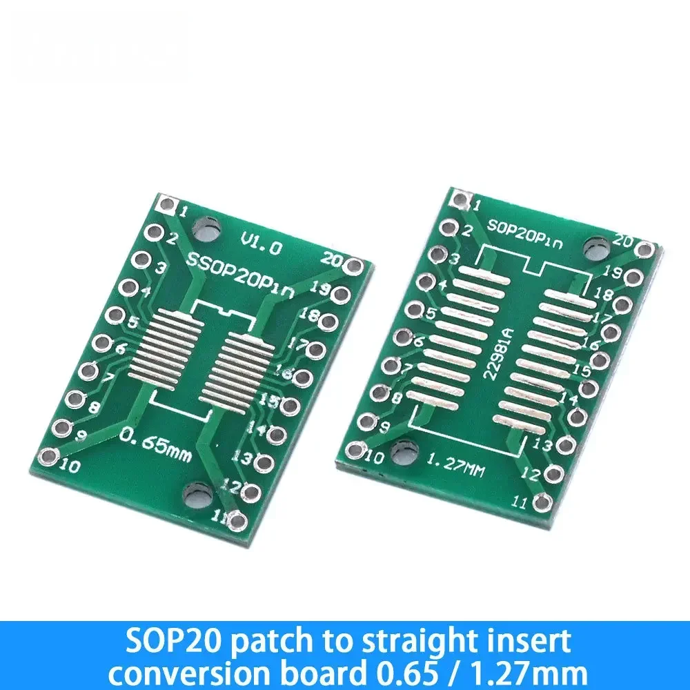 10PCS SOP8 to TSSOP28 Adapter Socket Set 0.65mm/1.27mm Pitch DIP/SMD Breadboard-Friendly Board for SOIC/TSSOP ICs Prototyping