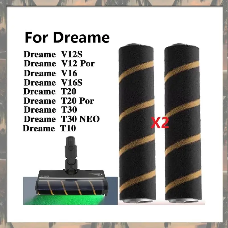 

A60T Новый 2 шт. для Dreame V12S V16S V11 V12 Основная вращающаяся щетка для Dreame T10 T20 T30 T20pro T30NEO V16 V12pro Валик для пылесоса