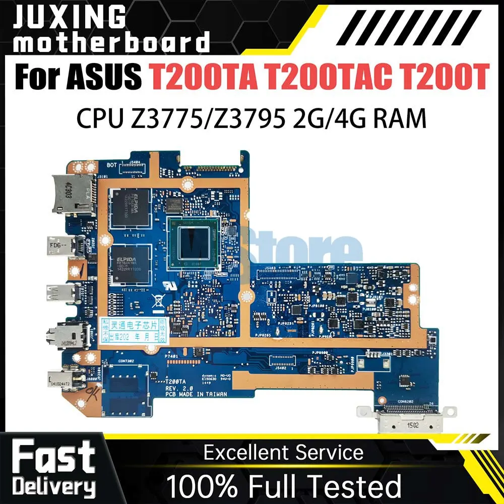 

Notebook Mainboard For ASUS T200T T200T T200TA T200TAC Laotop Motherboard With Z3775 Z3795 CPU 2GB 4GB RAM 32G-SSD 100% Test OK