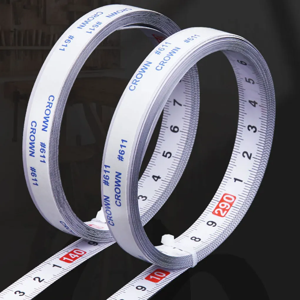 Clear Scale Graduated Steel Ruler For Precise Crafting Plastic Wood Graduated Tape Measure As Shown