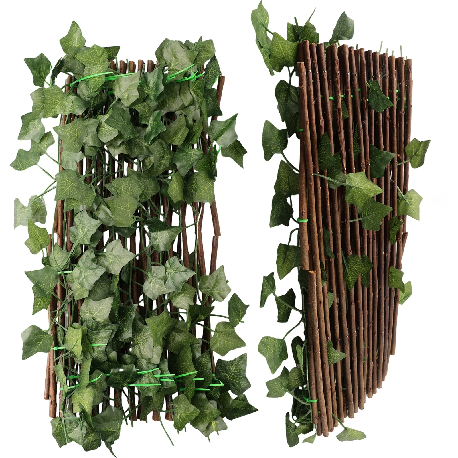 Garden Screening Expanding Trellis Fence Privacy Screen Artificial Ivy Leaves Fence Hedge Expanding Screen Wall Garden Decor