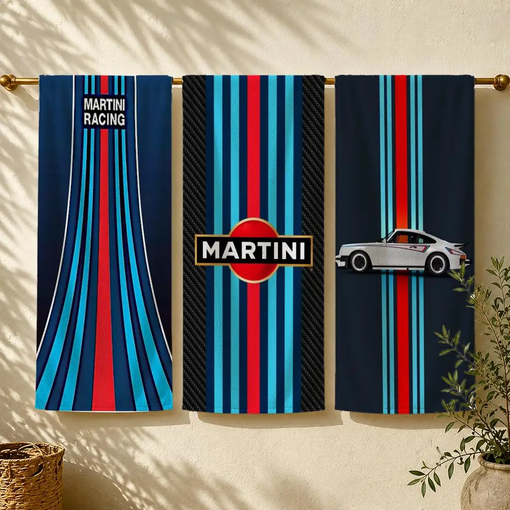 Racing Brand M-MARTINI Racing Logo Towel Towel beach towel, quick drying absorbent bath towel for Swim,Gym,Camping,Outdoor hot